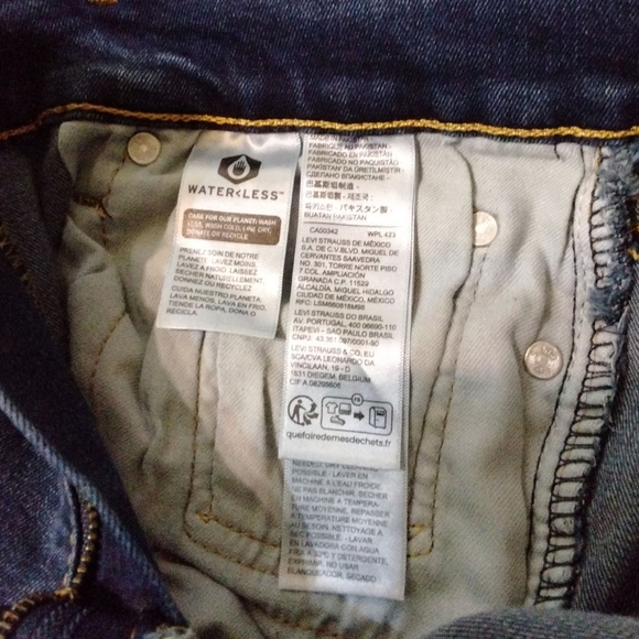 Levi's 511 Slim Fit Jeans Stretch Denim Women's Jeans Size 30 X 32 - Picture 8 of 9